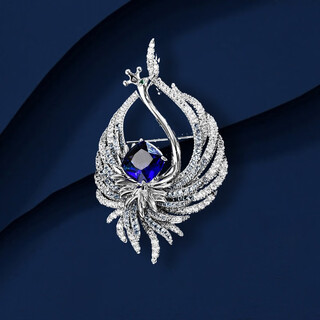 Marco bizzarri brand brooch wings phoenix brooch high-end women's exquisite personalized corsage pin luxury accessories design gift box blue mother's day and teacher's day gifts for teachers