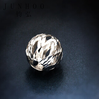 Junhong pt950 platinum pendant transfer beads passepartout white hollow necklace pendant for men and women valentine's day gift large transfer beads diameter about 8 mm