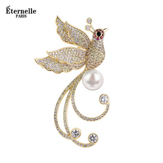 Eternelle french eternal original design phoenix brooch high-end women's collar pin accessories 2025 new corsage bright gold