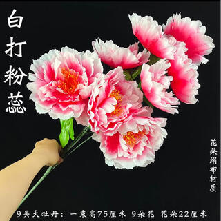 A bouquet of peonies for sweeping the tomb. a large bunch of flowers for visiting the tomb during qingming festival. chrysanthemums and apple blossoms. 9 large peonies. 1 bouquet of white pistils.
