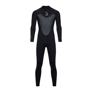 Zcco new 3mm diving suit men's one-piece warm wet suit women's long sleeve coldproof snorkeling winter swimsuit men's black xl
