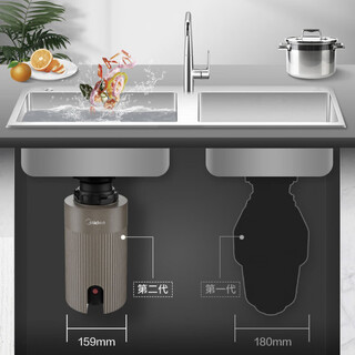 Midea/c38b kitchen waste disposer kitchen sink household food grinder wet grinder c38b