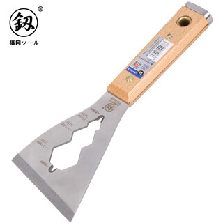 鰰fukuoka tool spatula putty knife can knock thickened stainless steel multi-purpose cleaning shovel wrench nail type