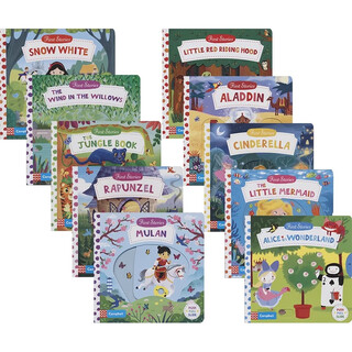 First stories busy series board books, classic fairy tale operating mechanism books, enlightenment cognition, story picture books, early childhood education for 1-5 years old children to learn parent-child english reading, english original imported books, classic fairy tale mechanism books, 2 sets