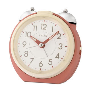 Seiko (seiko) luxury fashion brand kita series cute alarm clock classic style retro style clock home decoration ornaments clay and white os