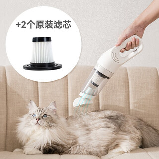 Nervous cat pet hair extractor electric cat hair cleaner cat and dog hair vacuum cleaner hair removal adsorption bed carpet short handle hair extractor + 2 original filters