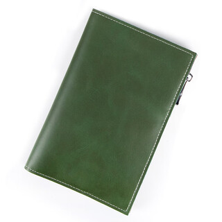 Ticket passport holder leather travel wallet passport bag korean genuine leather multi-function document storage bag protective cover olive green