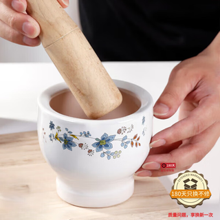 Dinner general garlic pounder underglaze color ceramic garlic mortar household grinder masher garlic masher ginger pounder with hammer