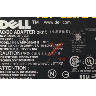Small host 12v18a power adapter d220p-01 external 8pin charger cable adp-220ab b power supply/8-hole plug