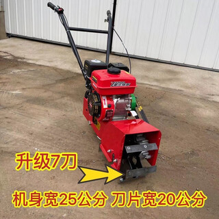 Weeding artifact multifunctional gasoline weeder small agricultural hoeing machine gasoline hoeing corn loose soil orchard 30 wide single wheel weeder + weeding knife + plow