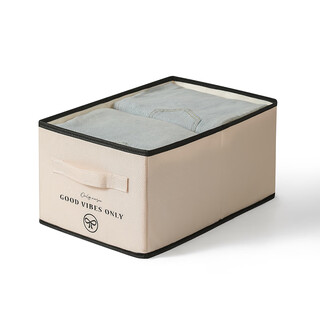 Chenzhi shangpin clothes storage box home wardrobe multi-functional drawer-type pants storage basket bag underwear organizer storage box cream style without style