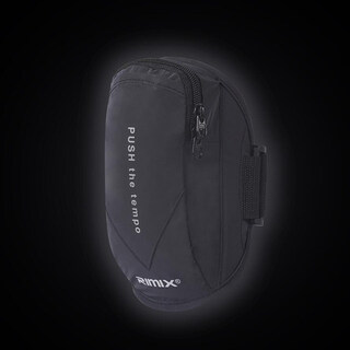 Arm mobile phone bag, running mobile phone arm bag, men's and women's armband, sports fitness arm bag, mobile phone bag, universal wrist arm sleeve arm bag, reflective black