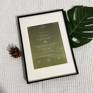 TLXTiPad电子相框mini平板电脑装裱旧物改造数字时钟画框定制 木纹色 9.7英寸(1毫米卡纸)