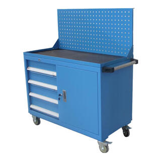Jingpei multifunctional box-type four drawers and one cabinet 4s auto repair vehicle heavy-duty combination tool cabinet workshop mobile tool cart trolley hardware tool cart industrial maintenance multi-function mobile tool cart non-standard customization (pictures are for reference only, customized according to customer requirements)