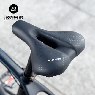 Rockbros bicycle seat cushion comfortable shock-absorbing mountain bike road bike seat cushion soft bicycle riding accessories (comfortable cushion black)