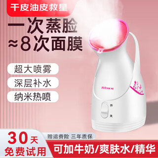 York facial steamer hot spray beauty instrument household nano spray hydrating instrument facial hydration moisturizing facial steamer steam smoked face cleansing mask partner birthday gift for wife 120 ml large water tank large spray recommended by the store manager