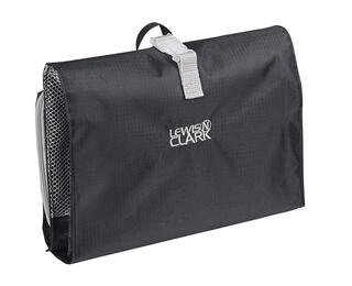 Lewis n. clark portable folding travel toiletry bag, 4-part waterproof storage, a must-have for outdoor business trips