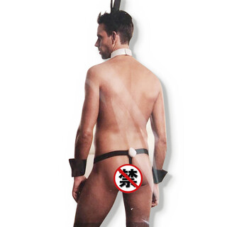Rabbit boy erotic underwear clothing for men rabbit tail men's special thong clothes sexy underwear uniform picture style 1 underwear non-returnable and non-exchangeable upon receipt