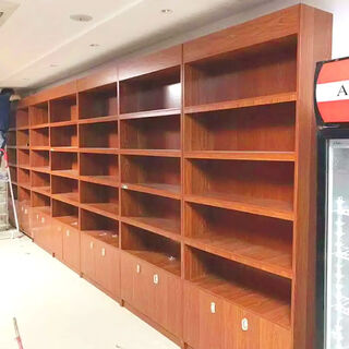 Double solid wood red wine cabinet display cabinet white wine cabinet display rack supermarket tobacco cabinet tea cabinet display cabinet specialty shelf commercial 100*30*200