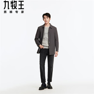 九牧王【净面锦纶】男装派克24年舒适耐磨易打理便装男外套商场同款 卡其+修身版+JP1C-40227 L 175/96A(50)