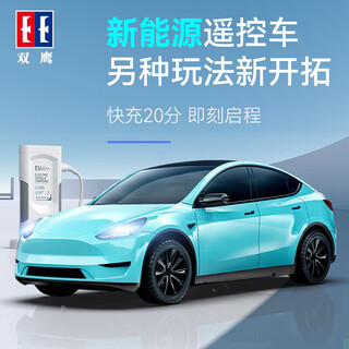 Double eagle tesla cyber pickup new energy remote control car off-road truck simulation car model children boys toy gift tesla model-y