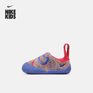 Nike infant and child easy-to-put-on and take-off sports shoes with velcro for winter for boys and girls nike swoosh 1 fb3244 100 sail white/game sapphire blue/charming red/bright sulfur yellow 22