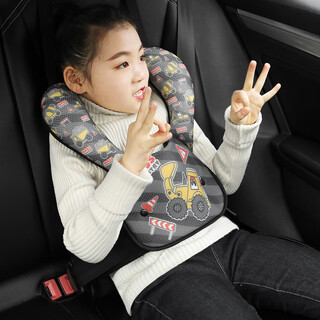 迪加伦汽车儿童安全带固定器防勒脖护肩套装车用宝宝护肚神器限位器通用