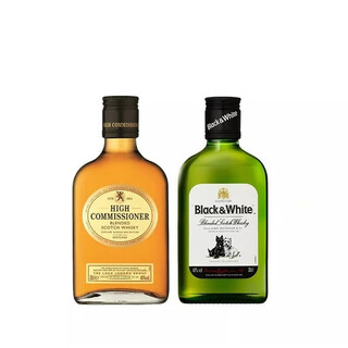 罗曼湖【英国国家馆】高司令调和型 苏格兰高地产区 威士忌原装进口洋酒 高司令200ml+黑白狗200ml