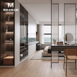 Marge whole house customized bedroom wardrobe, integral cloakroom, cabinet, integral furniture customization, advance payment