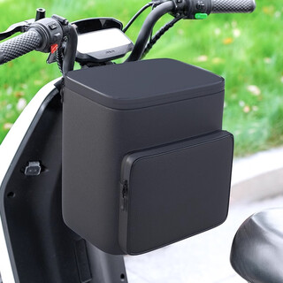 Kepu electric car helmet hanging bag battery car waterproof front bag yadi storage hanging bag mobile phone storage bag universal black