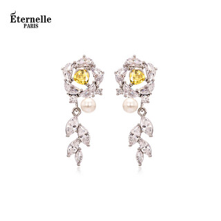 Eternelle french eternal original design camellia earrings are elegant, light luxury and high-end earrings for women
