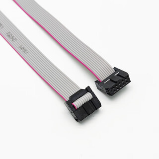 Throwing stones fc8p/10p/14p/20p/26p idc cable, two pack, gray cable, 2.54mm spacing, 10p 50cm (two pieces)