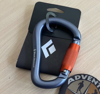 Black diamondbd black diamond rock climbing downhill caving main lock quick-hook outdoor ice climbing safety buckle atc rocklock silver two-stage automatic