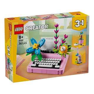 95% new lego building block assembly 31169 flower typewriter boys and girls children's toys new year gift
