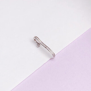 Dr-flvvs fat donglai same style 18k gold buckle safety buckle silver diy accessories jade clip buckle 18k gold pendant buckle white gold