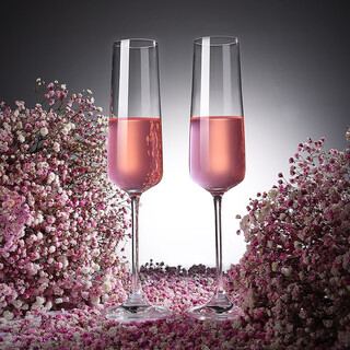 Medu sparkling champagne glass crystal glass red wine glass goblet flute wine glass sparkling glass dessert wine glass flat mouth champagne glass 2 pieces