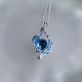 First enjoy (chuxiang) <genshin impact> water god pupil pendant necklace animation game peripheral derived fan image clavicle chain jewelry necklace a16-309