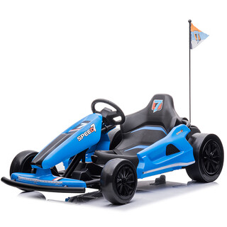 Wing kart children 10-14 years old can drift extra large electric drift adult four-wheel children baby battery car luxury blue = drift wheel + 750 motor + audio + color electric drive