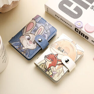 Oemg nick fox card bag ins internet celebrity high-looking judy rabbit multi-card id bag cartoon cute small bag for a couple anti-theft brush anti-degaussing model