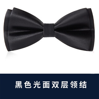 Hunting british bow tie men's formal knot wedding groom's bow tie men's korean style burgundy bow tie black glossy double layer bow tie