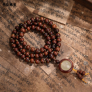Mushu authentic natural old mountain sandalwood for men and women multi-circle hainan huanghuali wooden buddha bead play bracelet handed down from generation to generation old material huanghuali/10mm