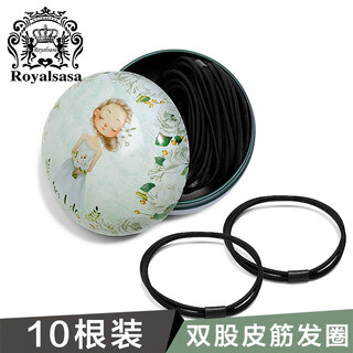 Royal sasa royal salsa 10 pack high elastic simple headband rubber band hair tie women's hair tie hair rope headwear