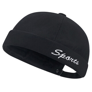 Glo-story retro literary tang hat for men and women, trendy hip-hop landlord hat, brimless melon skin hat mmz834008