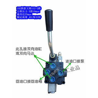Hydraulic distributor zd-l112 manual reversing valve 1-6 joint single two-way control valve multi-way valve new zd-102 two-way 1-way