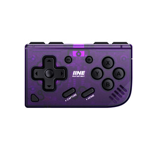 Good value (iine) mini controller wireless bluetooth small controller anki b game graphic novel page turner suitable for switch android ios phone/pc dw12c transparent purple-l1013