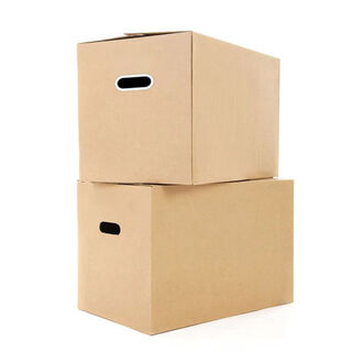 Hinata five-layer thickened moving carton durable extra hard carton large packaging logistics special carton storage packaging box 5 pieces with buckle handle 60*40*50 extra hard moving