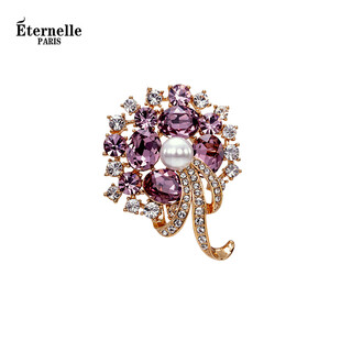 Eternelle french eternal original flower cluster brooch women's high-end elegant accessories autumn and winter collar brooch elegant pink