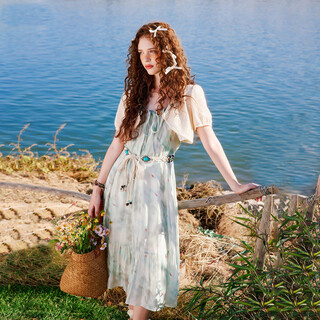 Wancaoyi 2025 summer new fashion suit h11311429 light blue m