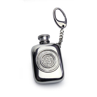 Edwin blyde british imported tin hip flask keychain mini hip flask outdoor camping retro british style capacity 43ml single hip flask 43ml