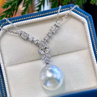 Jige zhengyuan australian white pearl pendant women's jewelry necklace clavicle chain simple versatile elegant fashion pay final payment contact customer service to select goods final payment 2000